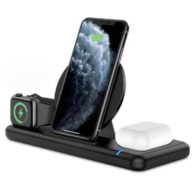 Datage Best Price 3IN1 Wireless charger phone holder For Apple Phone/Watch/earphone